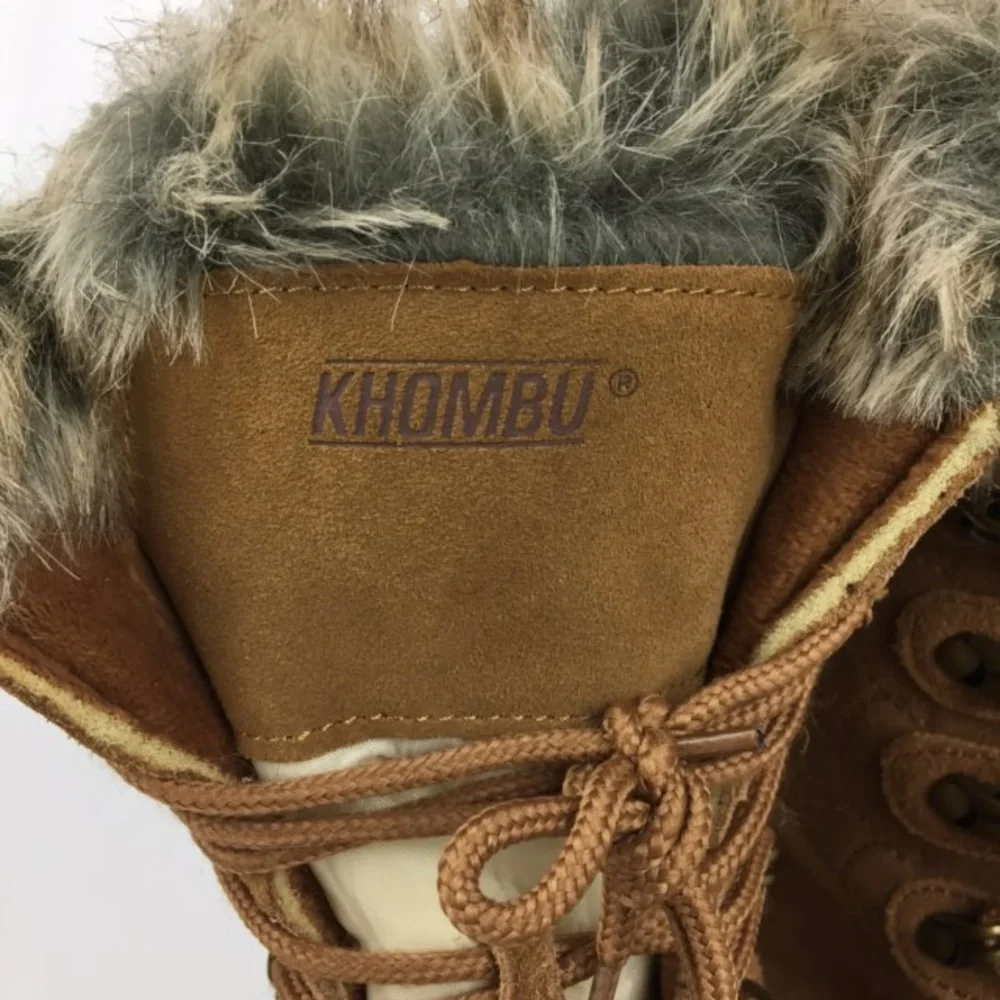 Khombu Nordic 2 Brown Waterproof Lace Up Winter Boots 9